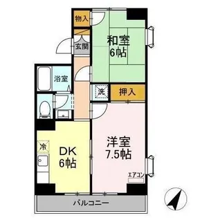 エクセル西船橋【2階】の間取り