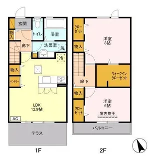 スリーズ【1階】の間取り