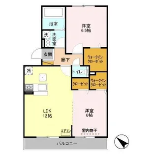 フォレストパル【1階】の間取り