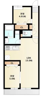 ミリアビタ習志野台【103号室号室】の間取り