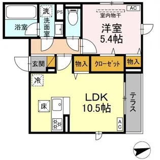 (仮称)DーROOMトリシア市川東大和田1丁目【1階】の間取り