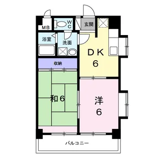 トモヨシフラット【4階】の間取り