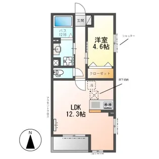 (仮称)SKY FUENTE(スカイ フェンテ)【1階】の間取り