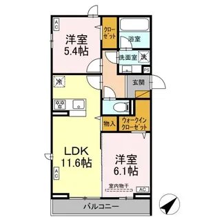 ハイネス妙典【2階】の間取り