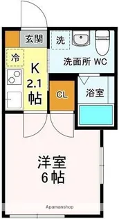 ブリーズ東船橋【3階】の間取り