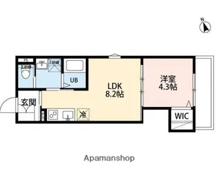 Casa Treno(カーサ・トレノ)【2階】の間取り