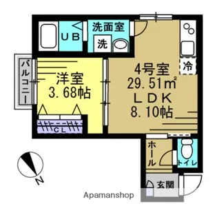 KH谷津【2階】の間取り