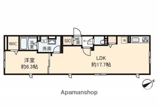 シュタインハウス【3階】の間取り