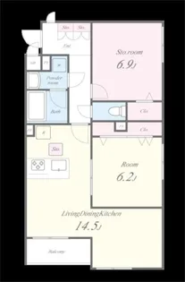 THEIOS FILIA(テイオス フィリア)【1階】の間取り