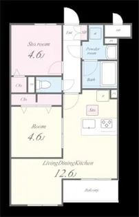 Theios filia(テイオス フィリア)【1階】の間取り
