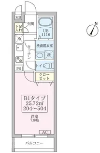 リブレスト篠崎【404号室号室】の間取り
