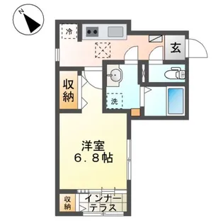 PETIT CHOU(プティ シュウ)【1階】の間取り