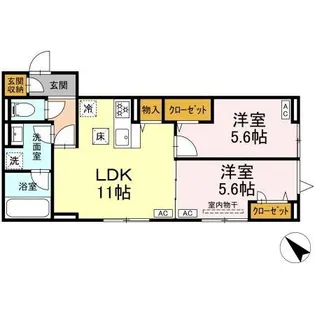 DーPLAISIR【1階】の間取り