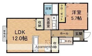 リアン メゾン 市川【1階】の間取り