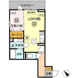 ガルデ妙典【1階】の間取り
