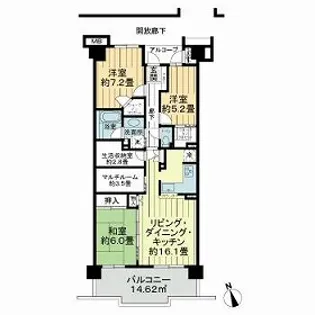 東京ベイスクエア・ミッテ【3階】の間取り