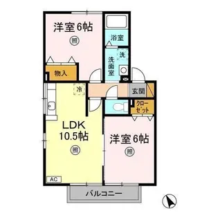 ヒロ・ハイム弐番館【202号室】の間取り