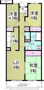 レインボーヒルズ21【2階】の間取り