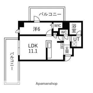 SHOTO参番館【5階】の間取り
