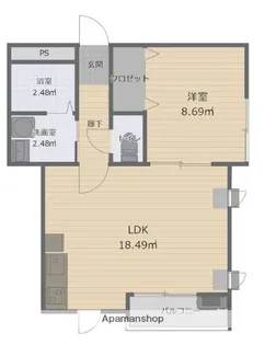 ラウレア本中山【2階】の間取り