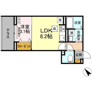 DーSOLACE幕張本郷2丁目【1階】の間取り