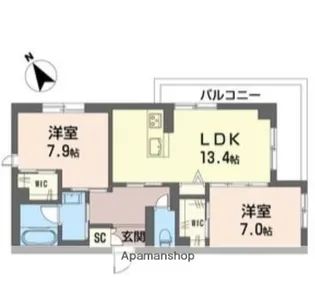 ティエンポ フェリズⅠ【2階】の間取り
