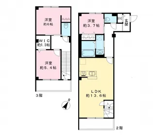 ピノシークル【205号室号室】の間取り