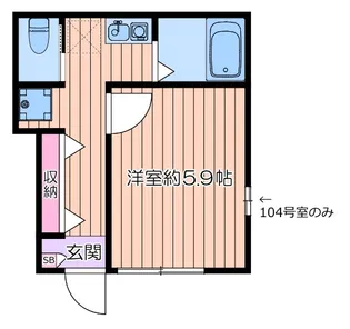 エテルノア【1階】の間取り