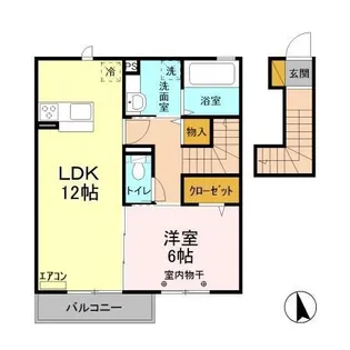 ディアコート【2階】の間取り
