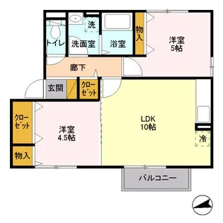 レクエルド大久保【2階】の間取り
