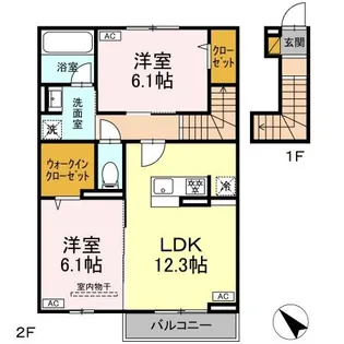SAGINUMA GARDEN COURT SERENUS【2階】の間取り