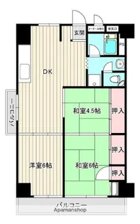 行徳第二アクウェリヤスハイツ【5階】の間取り
