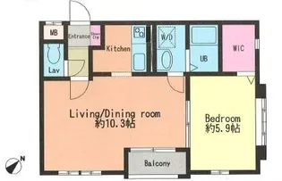 ラ・クールM【2階】の間取り