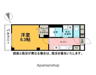 GENOVIA原木中山【1階】の間取り