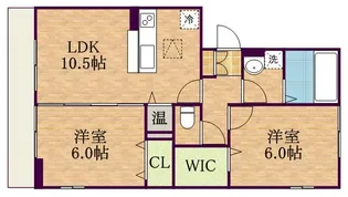 エーデルワイス【1階】の間取り
