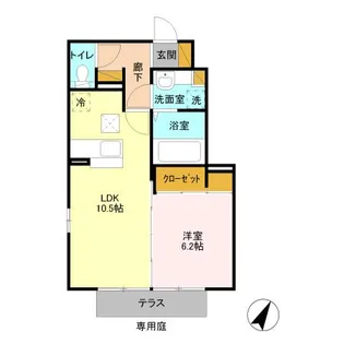 コーポ小野参番館【2階】の間取り