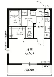 リブリ・BYZO【1階】の間取り