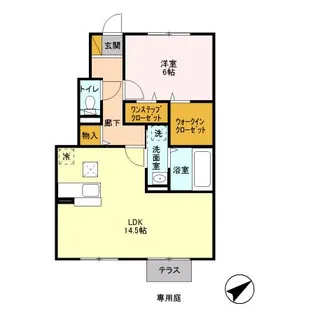 グランドソレイユ Ⅰ【1階】の間取り
