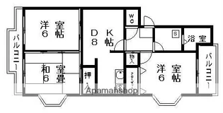 メゾン・シーウインド【3階】の間取り