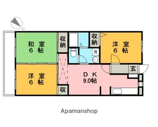 グリーンタウンますだ【3階】の間取り