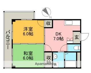 ウィズ南行徳【1階】の間取り
