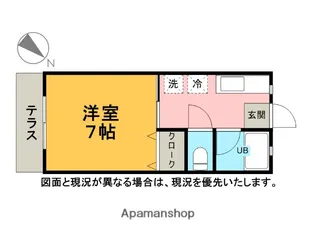 ジュネス行徳【106号室】の間取り