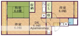グレース西船橋(農協)【2階】の間取り