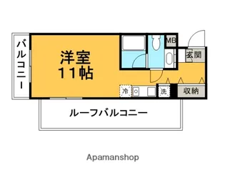 VANNAMOR【406号室】の間取り