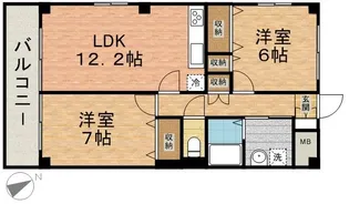 KAZU市川【1階】の間取り