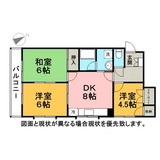 メゾン本行徳【102号室】の間取り