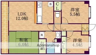 サニークレスト西船橋【4階】の間取り