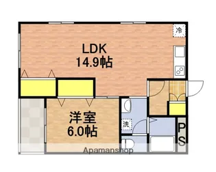 エスポアール海神№2【201号室】の間取り