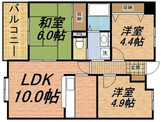 エミネンス№2【2階】の間取り