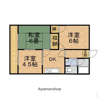 ライトコート国府台Ⅲ【2階】の間取り